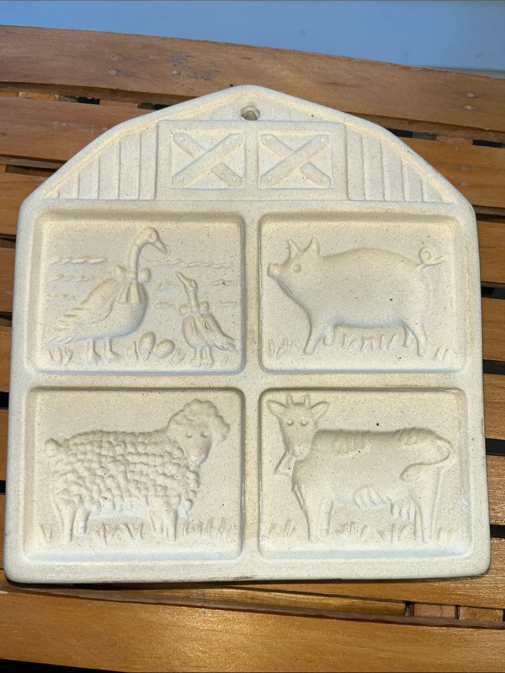Vintage 1994 Pampered Chef Farmyard Friends Cookie Mold Press